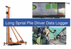 LONG SPRIAL PILE DRIVER DATA LOGGER