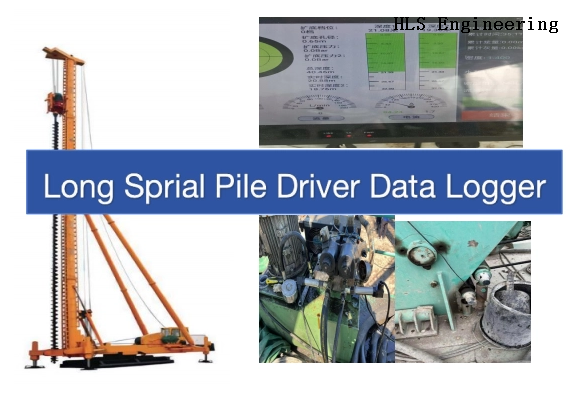 LONG SPRIAL PILE DRIVER DATA LOGGER