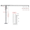 Self-Raising topless Tower Crane QTP250 construction machine