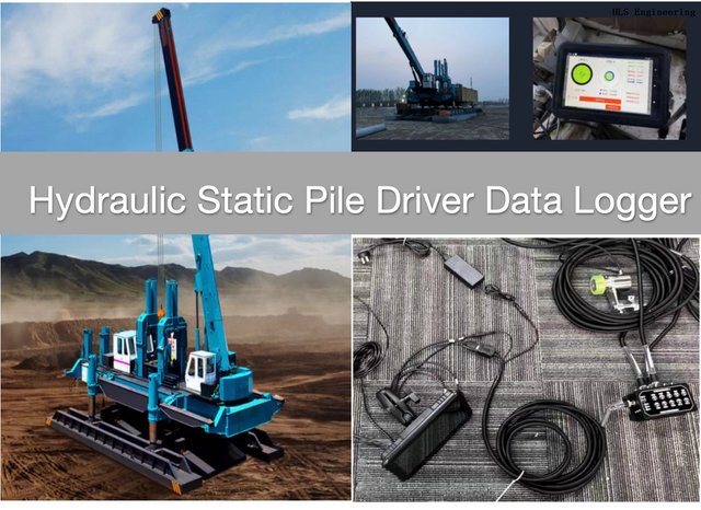 GPS Hydraulic Static Pile Driver Data Logger 
