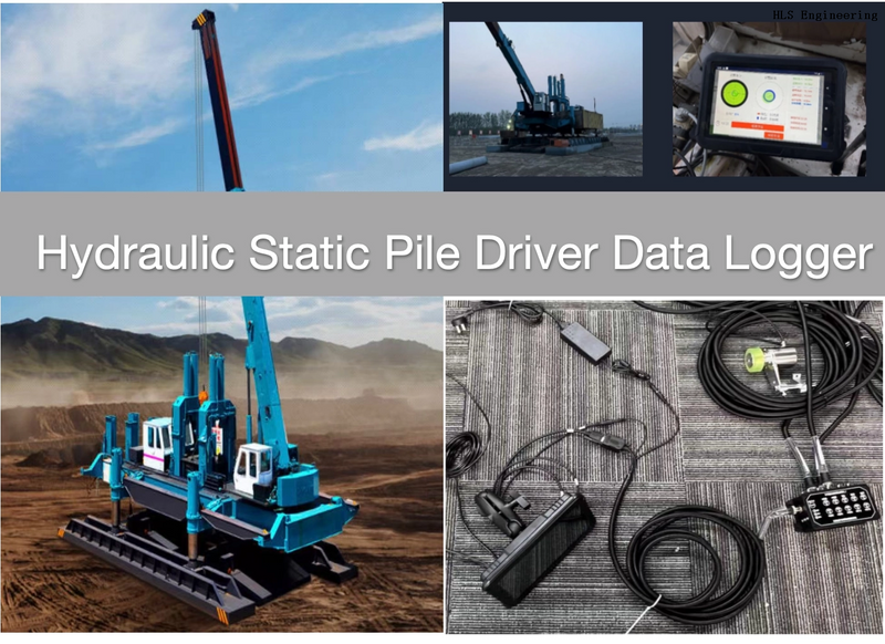 GPS Hydraulic Static Pile Driver Data Logger 